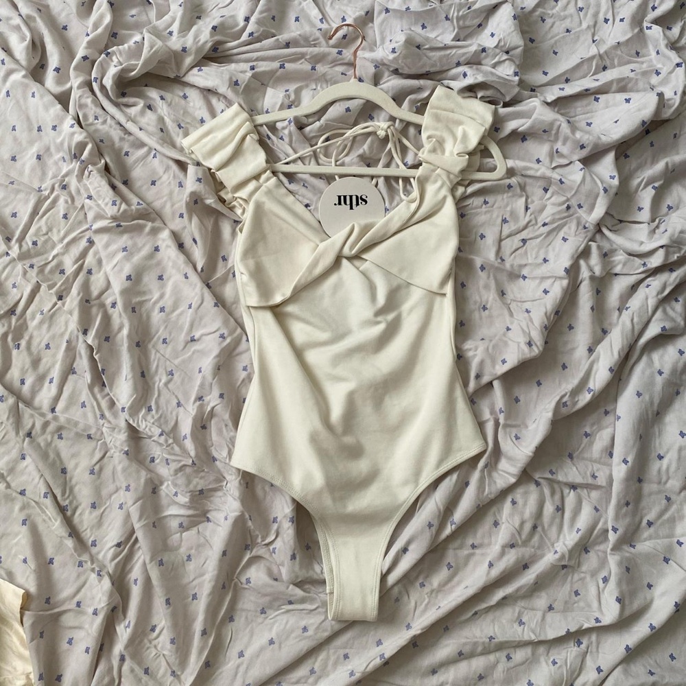 STHR Studios Ballet Bodysuit in Ivory